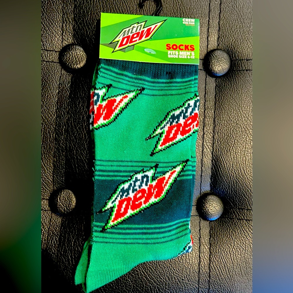 “Mountain Dew” Novelty Socks